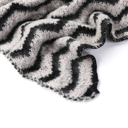 WAVY SCARF BLACK