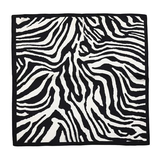 MINI SCARF BLACK ZEBRA
