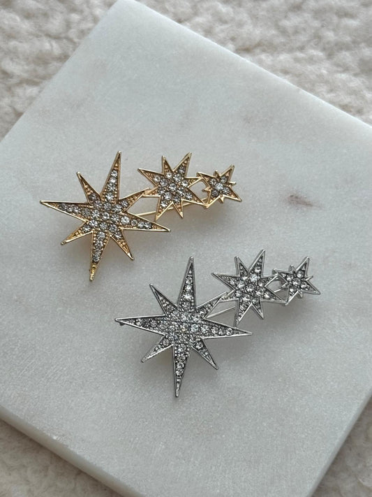 STARRY BROCHE SILVER