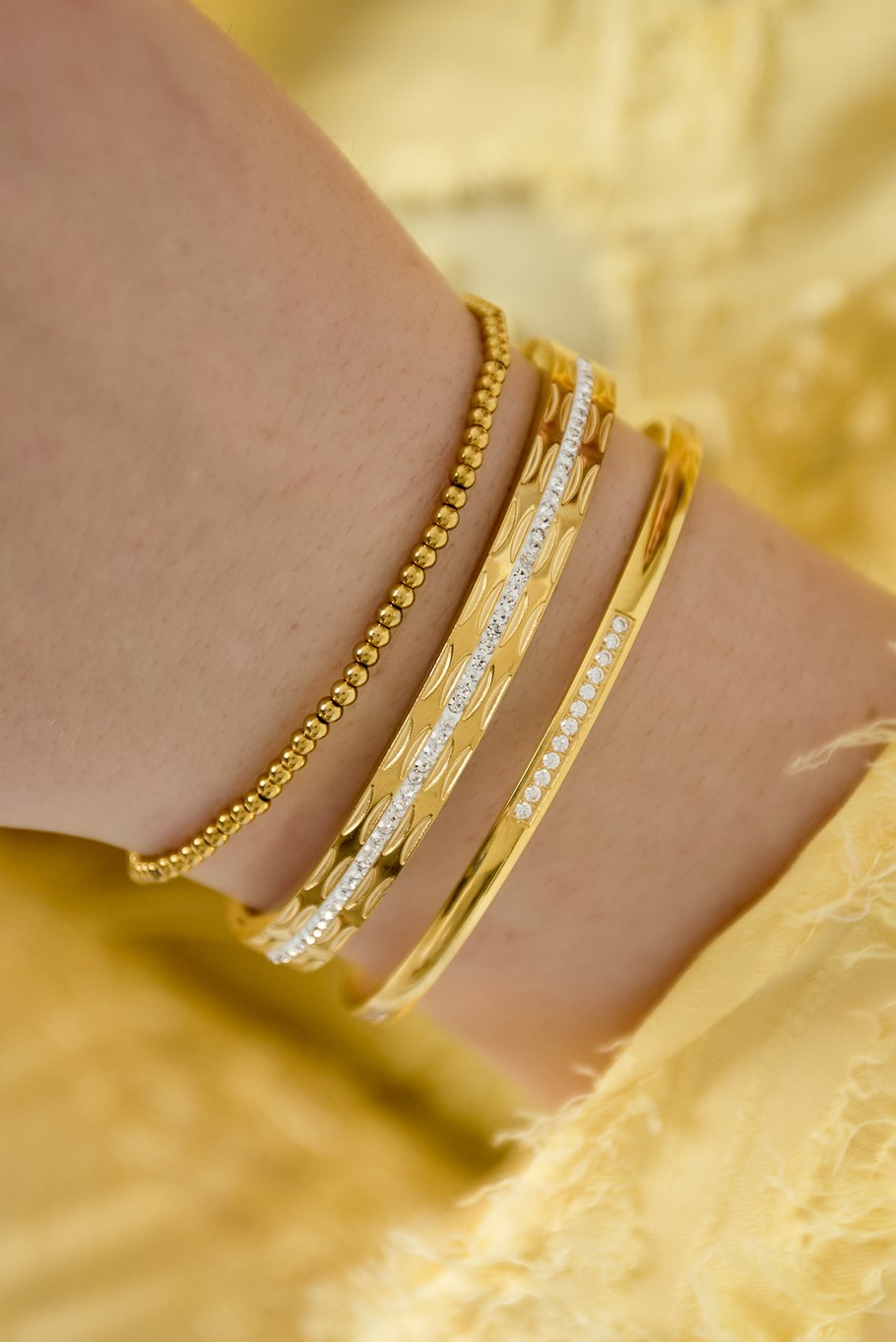 Solid Bead Bracelet Silver | 2,5 mm