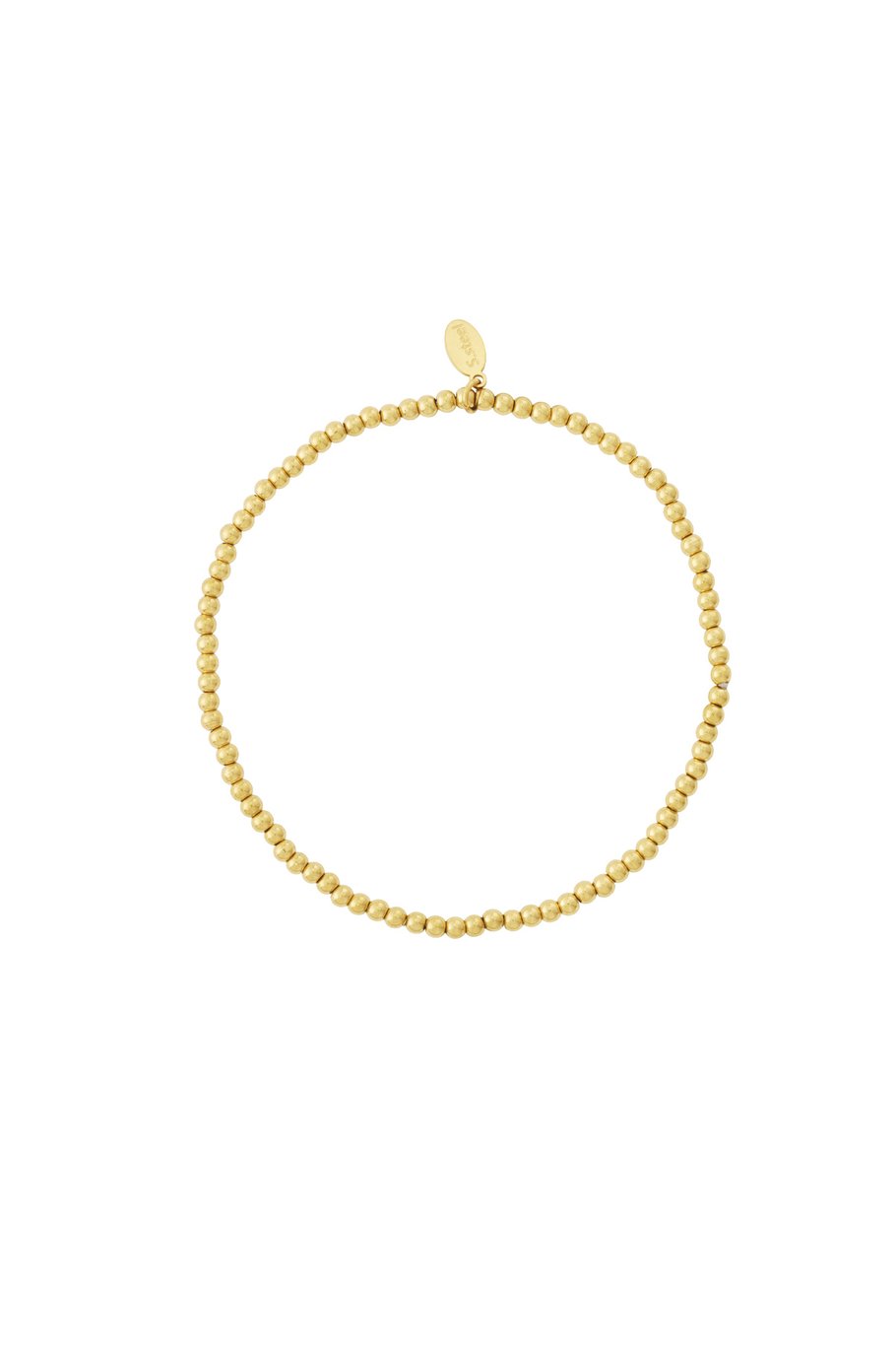 Solid Bead Bracelet Gold | 2,5 mm