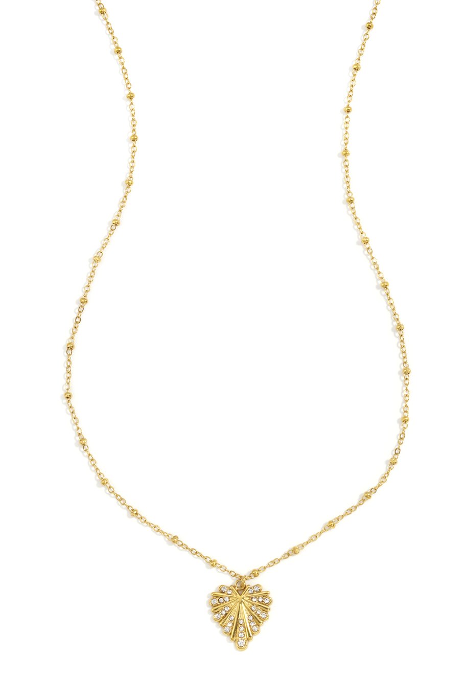 DIAMOND HEART NECKLACE GOLD
