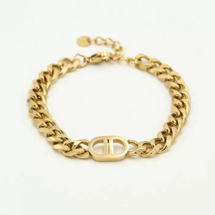Double D Bracelet Gold