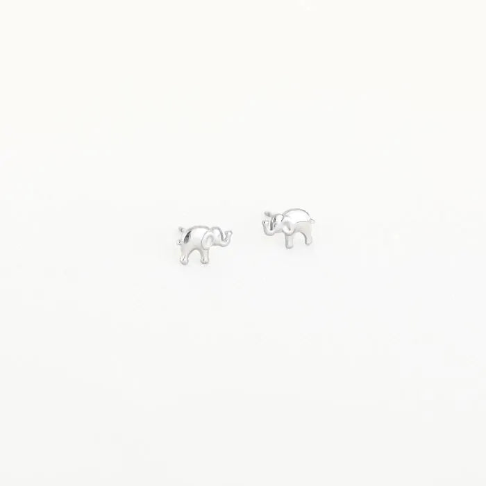 Elephant Earstuds Silver