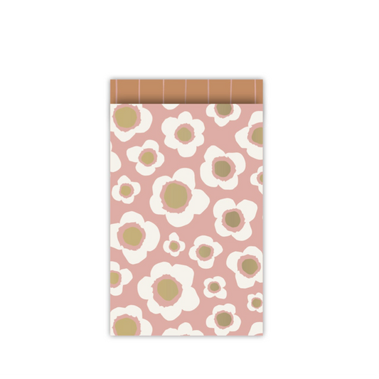 RETRO FLOWERS CADEAUZAKJE | 12x19 CM