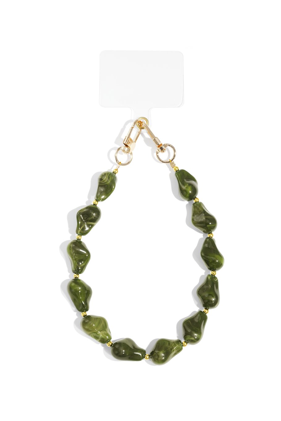 Phone Cord Acrylic Beads Army Green