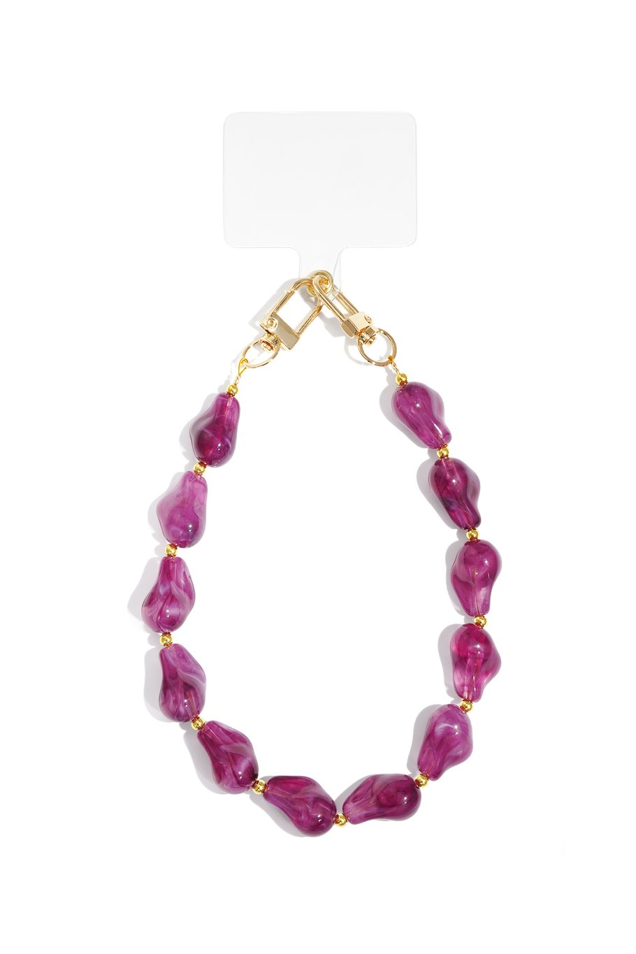 Phone Cord Acrylic Beads Purple
