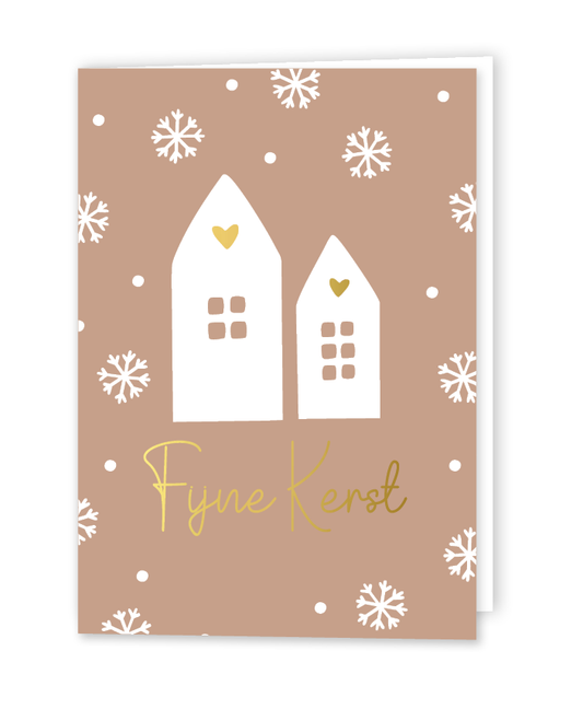 Wenskaart A6 Dubbel | Fijne Kerst