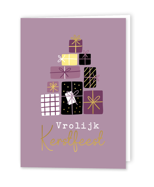 Wenskaart A6 | Vrolijk Kerstfeest