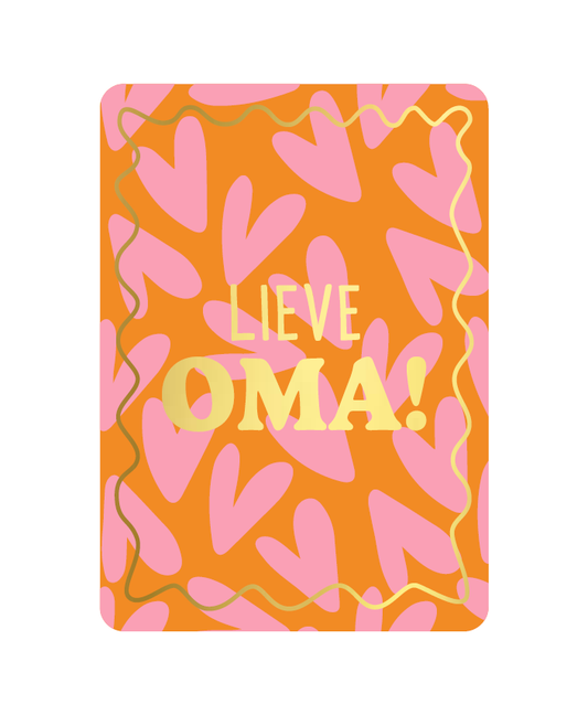 Wenskaart A6 | Lieve Oma