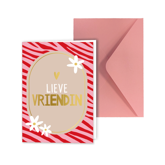 Wenskaart A6 | Lieve Vriendin