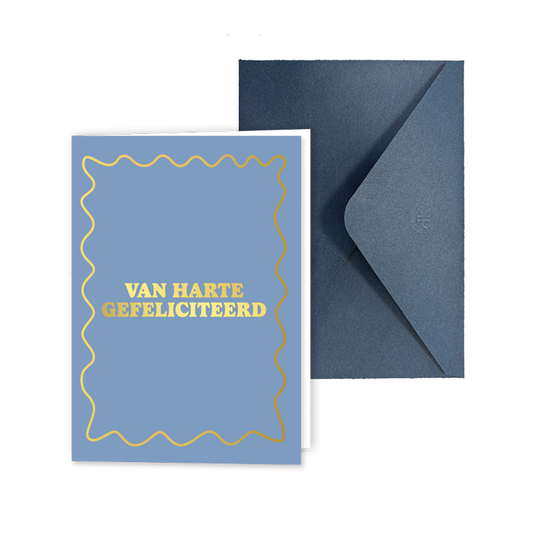 Wenskaart A6 | Van Harte Gefeliciteerd