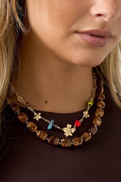 RETRO NECKLACE CHOCO