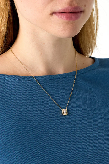 diamond necklace gold