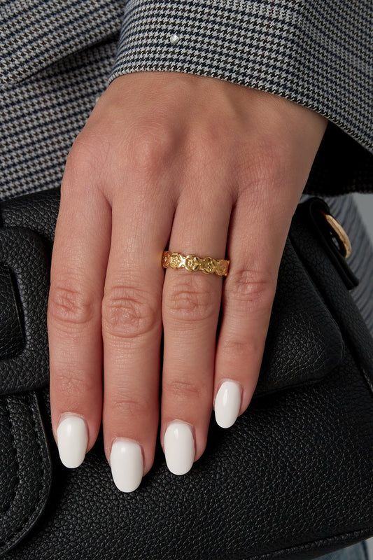 Shimmer Flower Ring