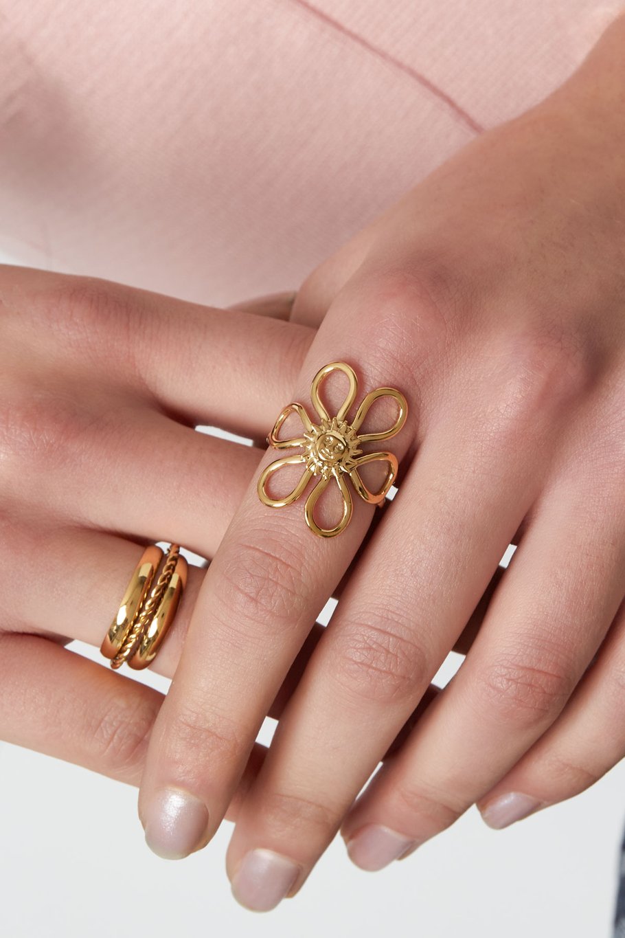 Sunflower Ring Gold