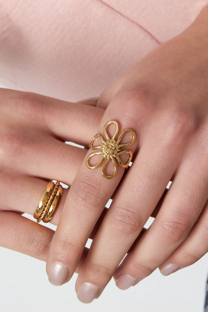 Sunflower Ring Gold