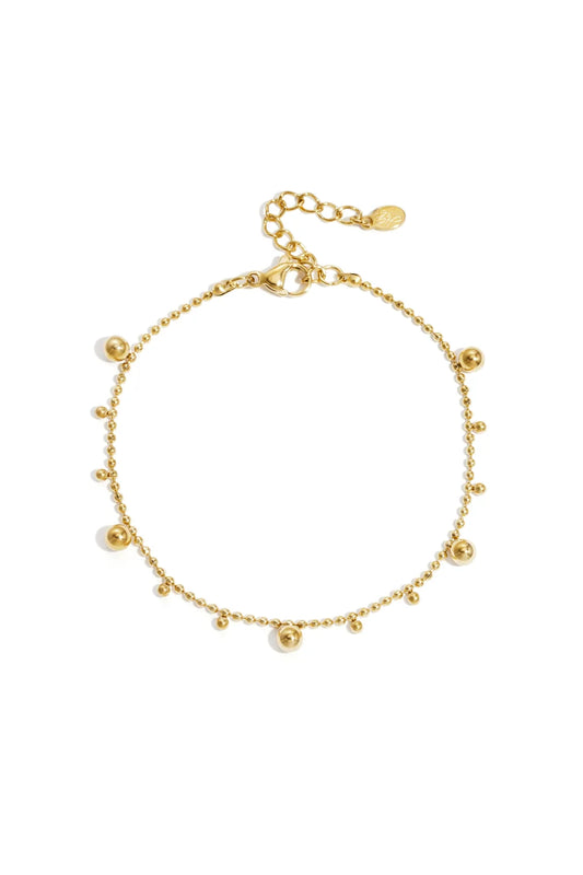 mix ball bracelet gold