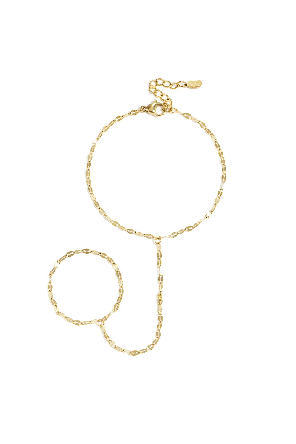 chunky hand chain gold