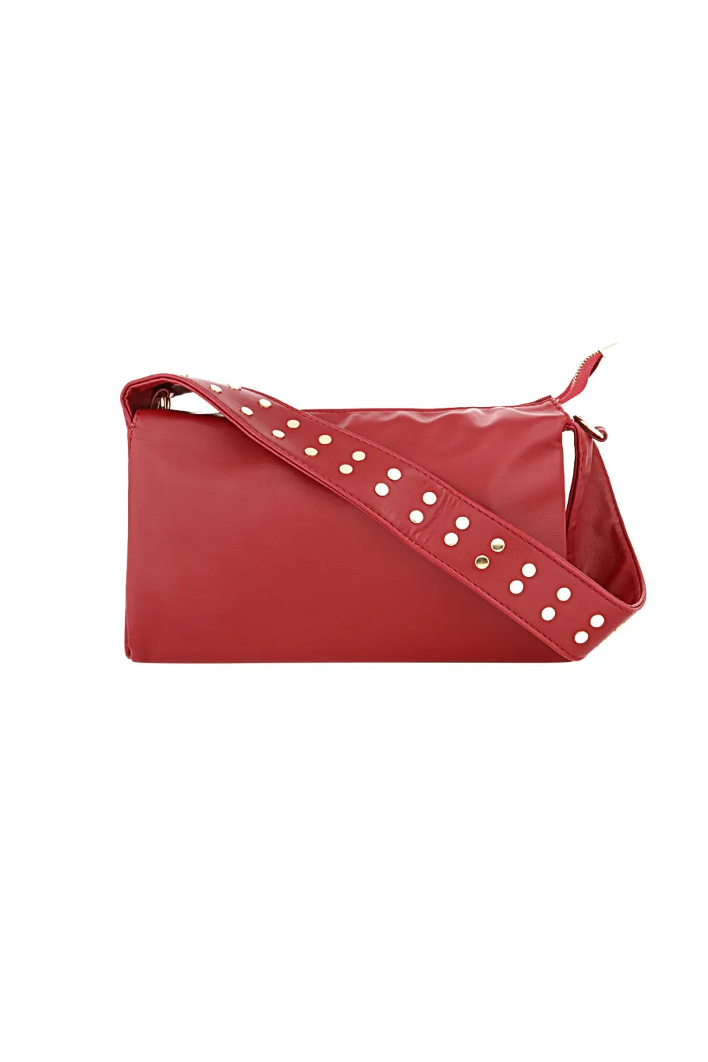 studded bag red