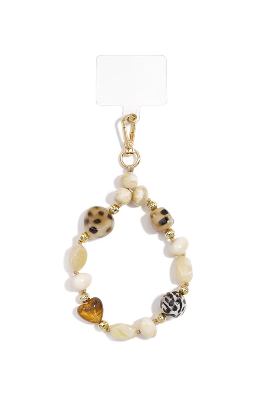 charm phone cord | beige