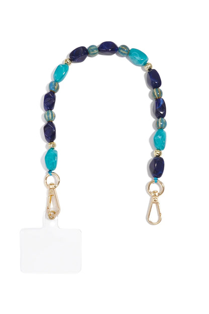stone mix phone cord | blue