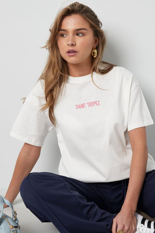 Saint Tropez T-Shirt Wit