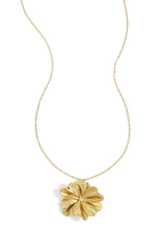 CLASSY FLOWER NECKLACE GOLD