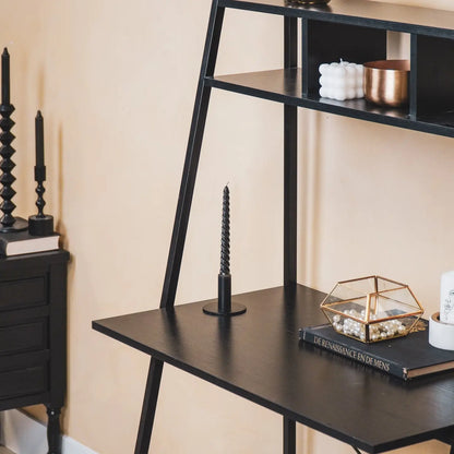 METALEN KANDELAAR ZWART