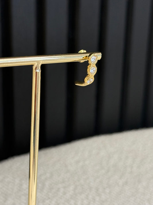 strass hoops gold | one piece