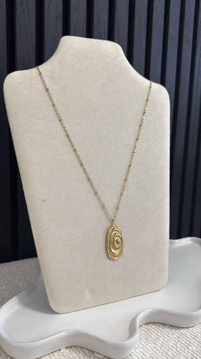 SWIRL NECKLACE GOLD