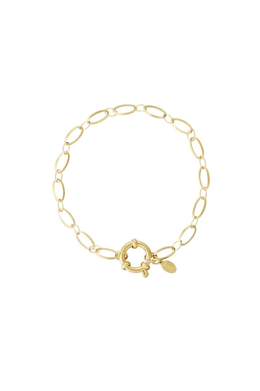 Basic Lock Bracelet Gold