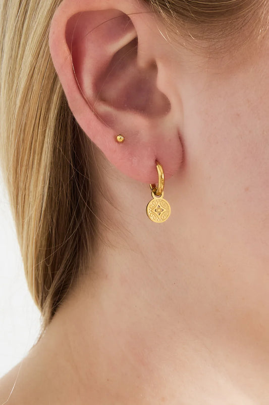 coin hoops gold