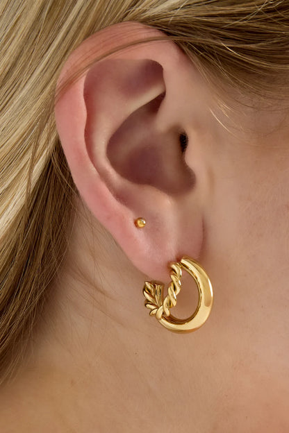 DOUBLE TROUBLE HOOPS GOLD