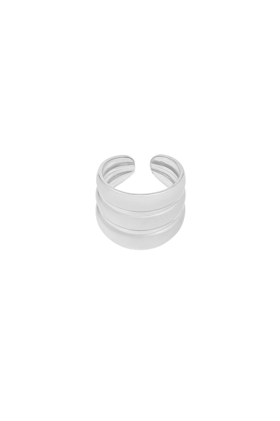 Three In A Row Ring Silver