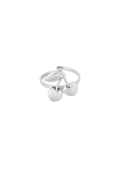 Cherry Bomb Ring Silver