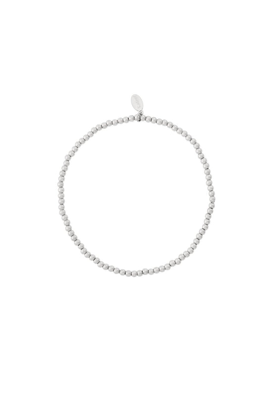 Solid Bead Bracelet Silver | 2,5 mm