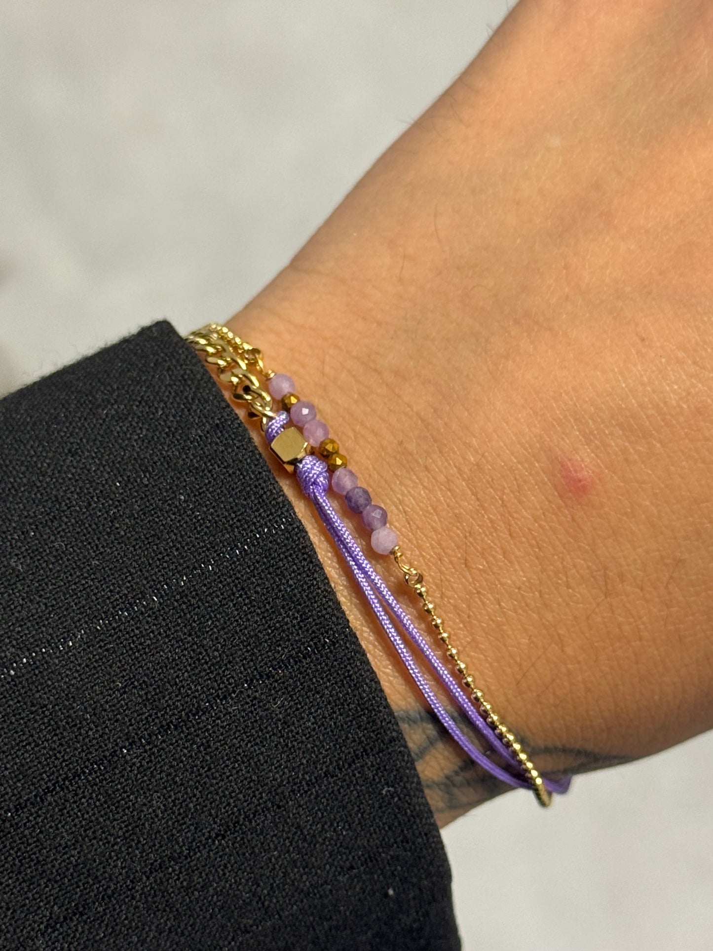Golden Mix Bracelet Purple