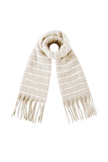 Stripe Scarf Apricot