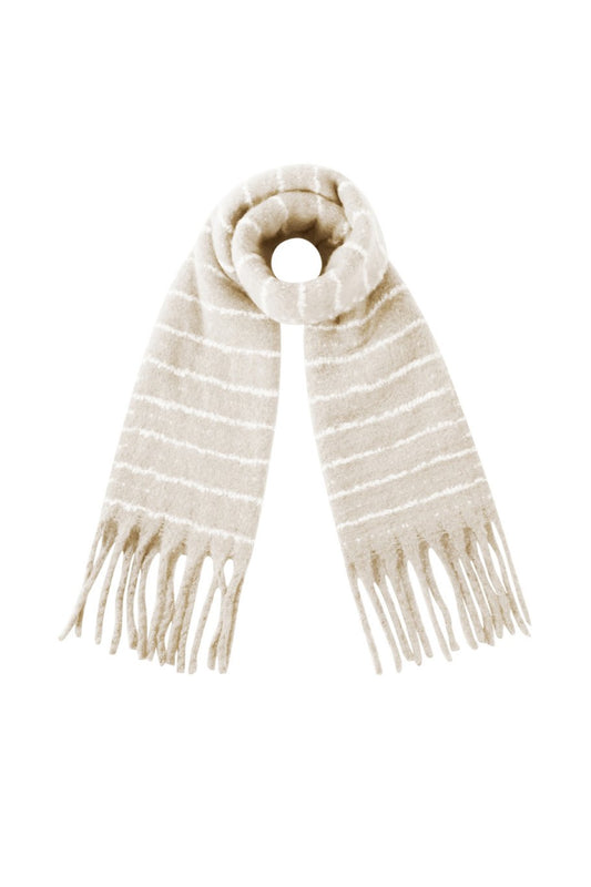 Stripe Scarf Apricot