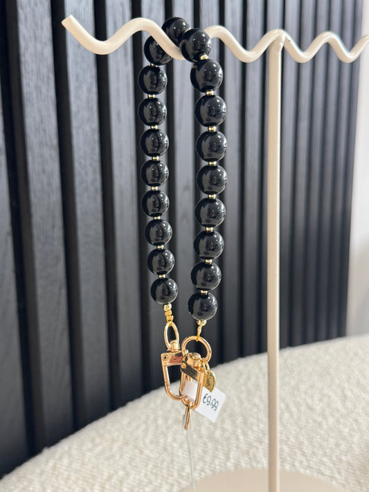 BUBBLE PHONE CORD BLACK