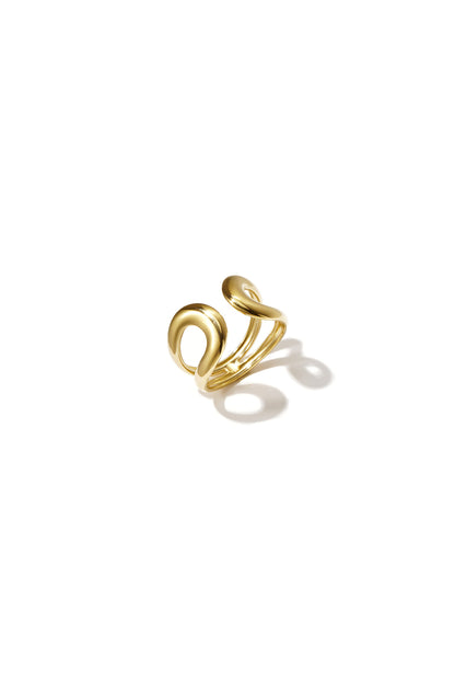 open drop ring gold
