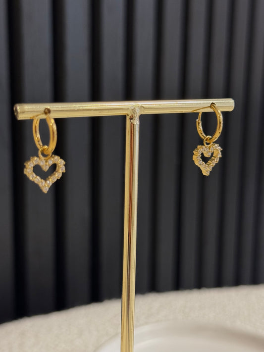 STRASSY LOVE EARRINGS GOLD