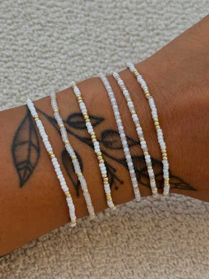 MIYUKI MIXED PEARLS BRACELET