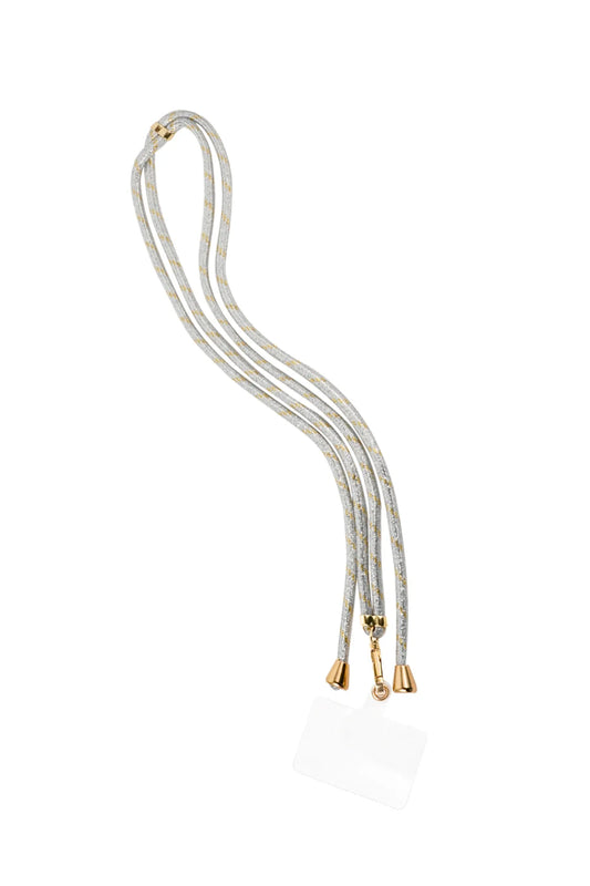 LONG PHONE CORD SILVER