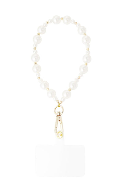 Phone Cord Golden Pearls