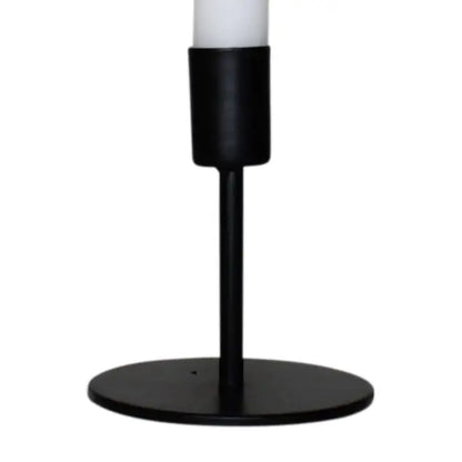 HOGE METALEN KANDELAAR ZWART