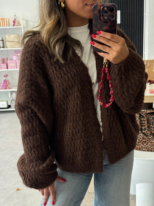 Knitted Cardigan Choco