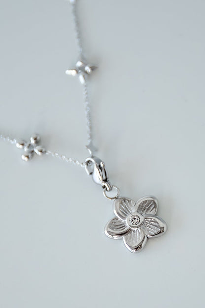 Flower Charm Silver