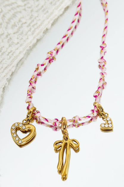 Mini Pearly Heart Gold